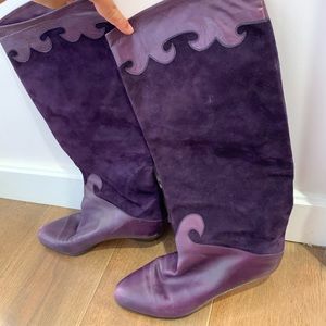 Suede and leather vintage Vero Cuoio boots